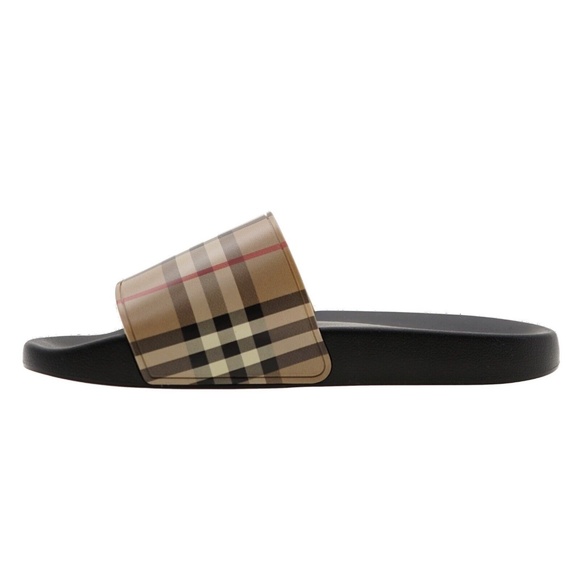 Burberry Furley Vintage Check Slides Men Size 13 New - Picture 5 of 7